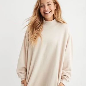 Aerie The Sweat Cozy Everyday Mock Neck Sweatshirt